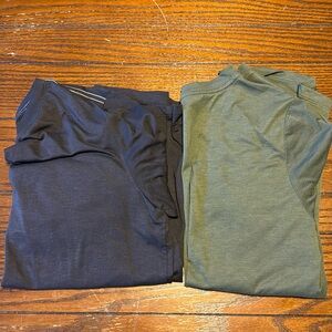 Vuori Current Tech Tee Bundle. Long Sleeve + Short Sleeve Size Small.